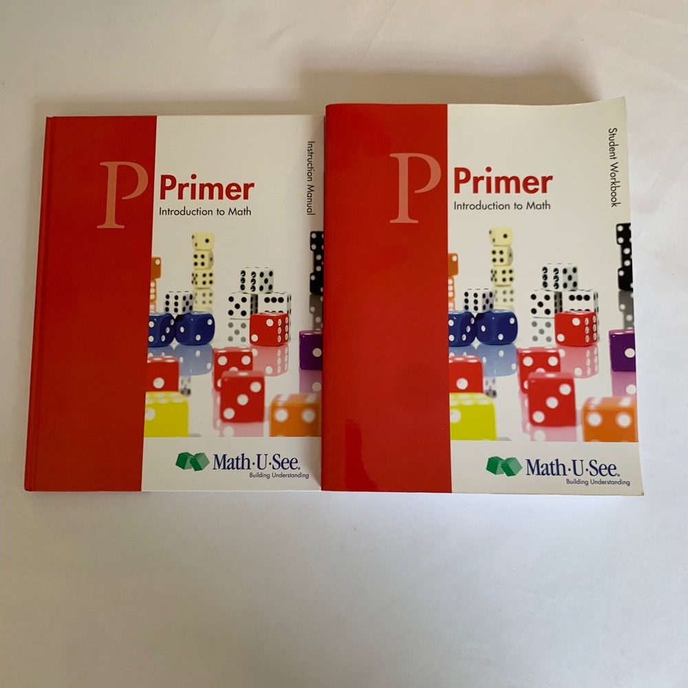 Math-U-See Primer Introduction to Math Set Manual & Workbook Homeschool STEM K